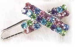 Crystal hairpin - Mini Ribbon Multicolor